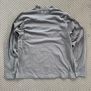 grey yeezy gap yzy blank long sleeve tee tshirt